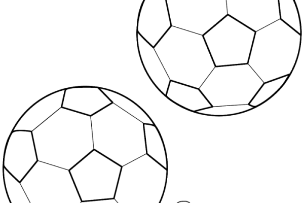 Coloring book soccer ball