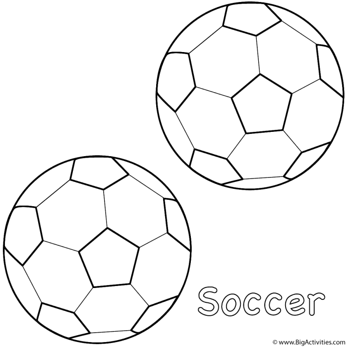 Coloring book soccer ball