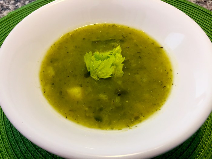 Potato and celery soup recipe