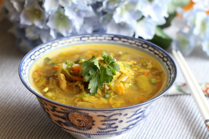 Napa cabbage soup recipe