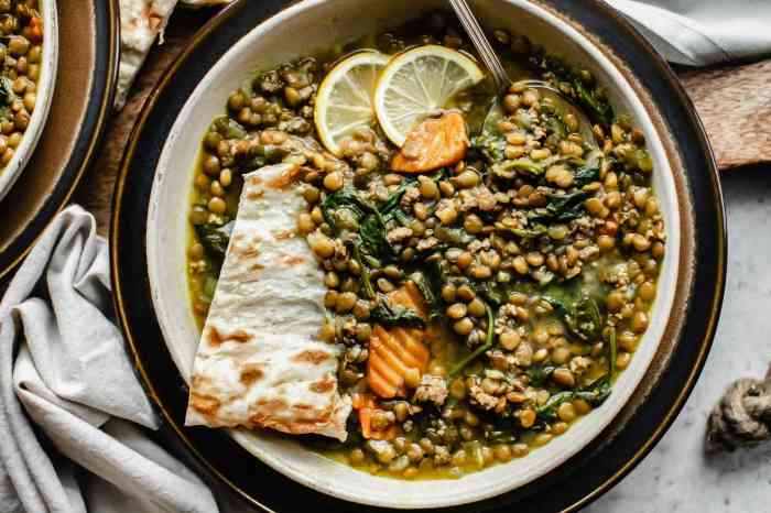 Lentil soup.recipe